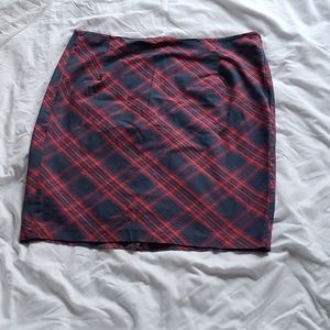 Plaid Pencil Skirt
